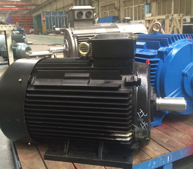圖為西安西瑪電機生產的YE5系列高效三相異步電機照片